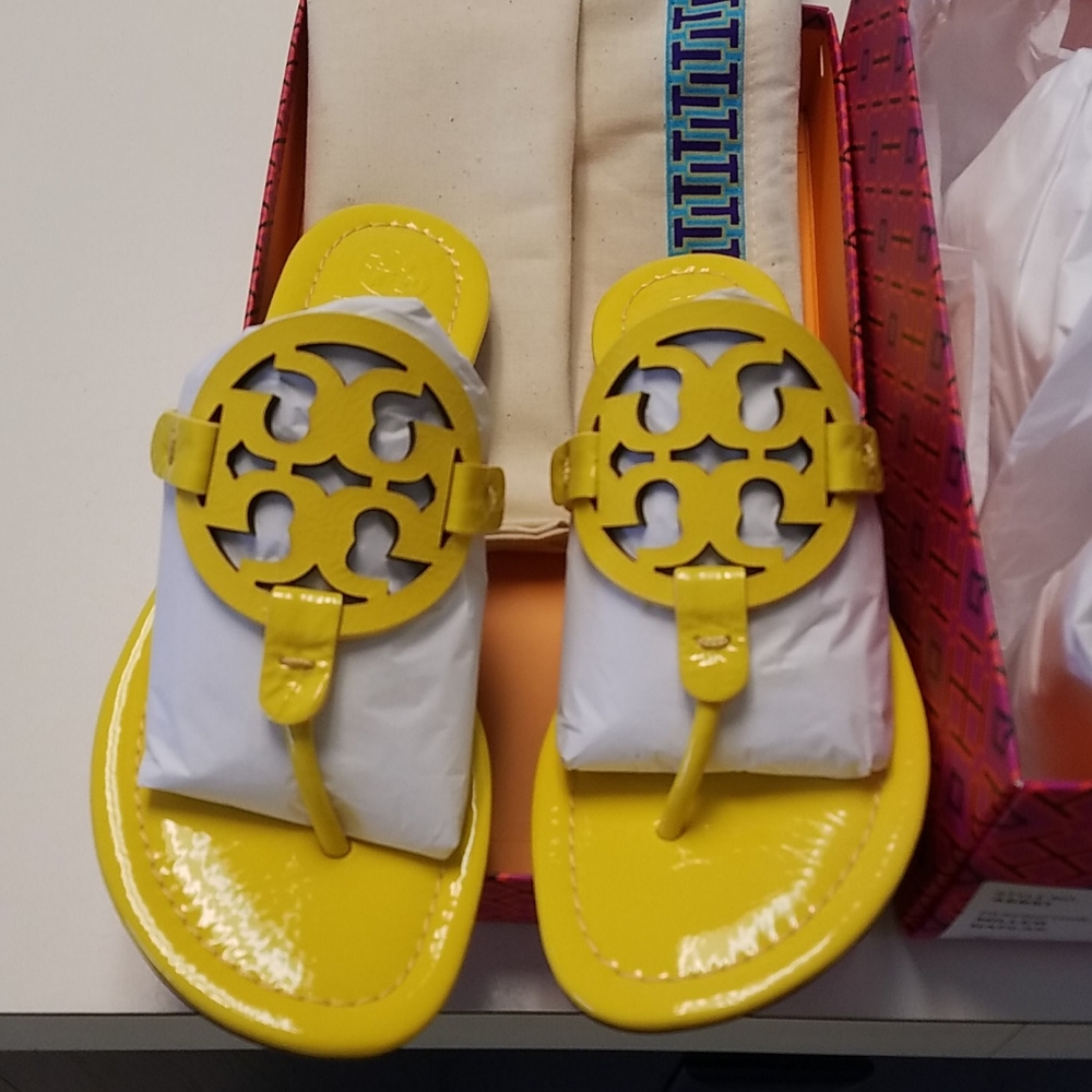 Tory Burch Miller Sandals in Lemon